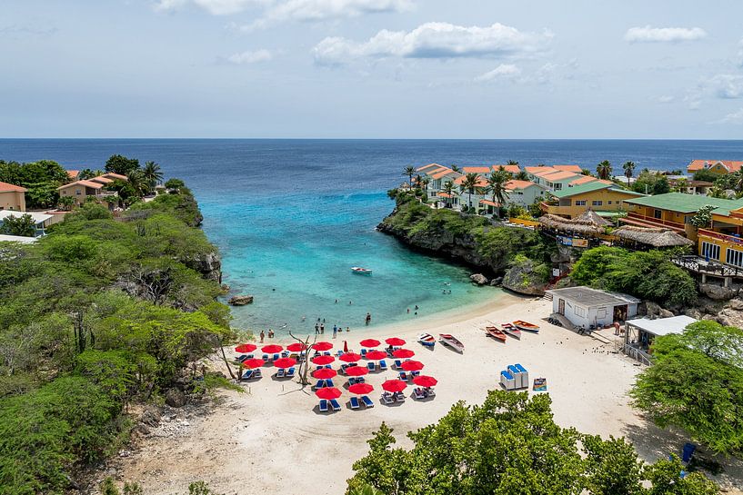 Curacao - Drohnenaufnahme von Lagun von Keesnan Dogger Fotografie