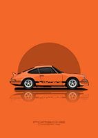 Art Car PORSCHE CARRERA RS Orange