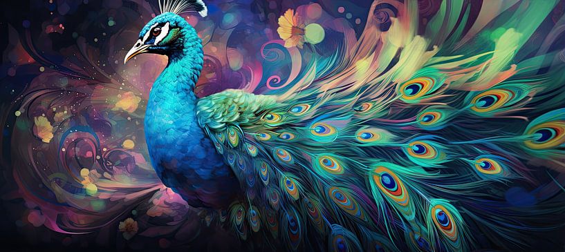 Peindre des paons par Peintures accrocheuses