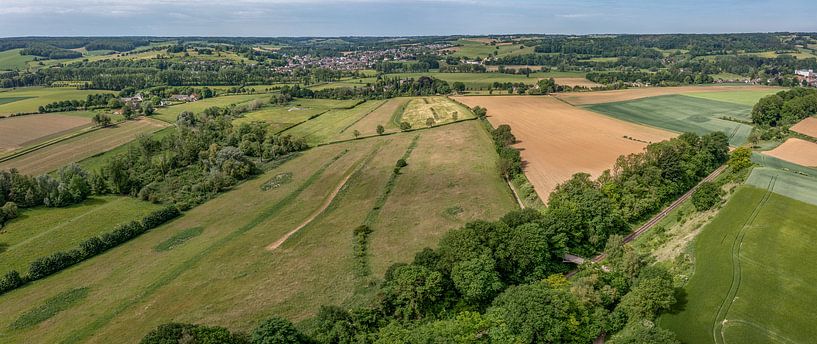 Aerial panorama of the South Limburg landscape near Cartils by John Kreukniet