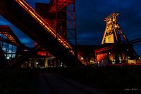 Zeche Zollverein bei Nacht