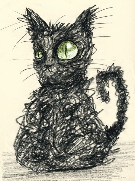 Chat noir négligé par Bianca Wisseloo