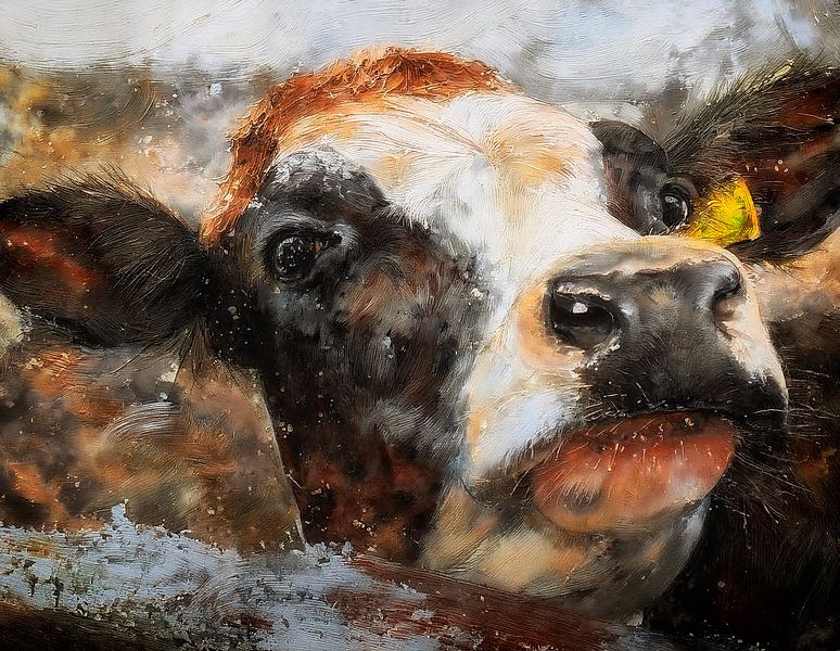 Vache curieuse par Marjolein Deelen