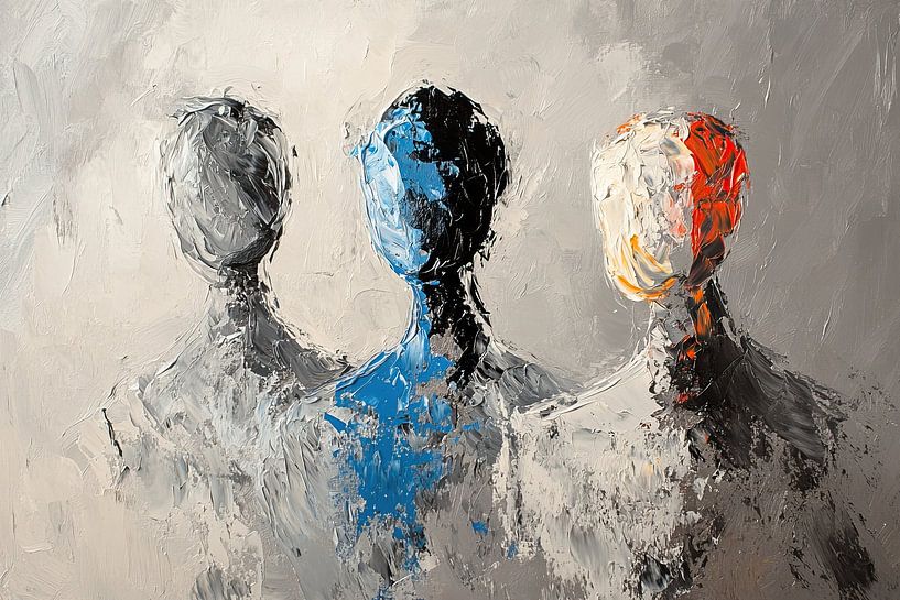 Three colourful figures by Art Whims