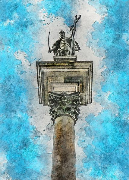 Warsaw watercolor art #warsaw by JBJart Justyna Jaszke