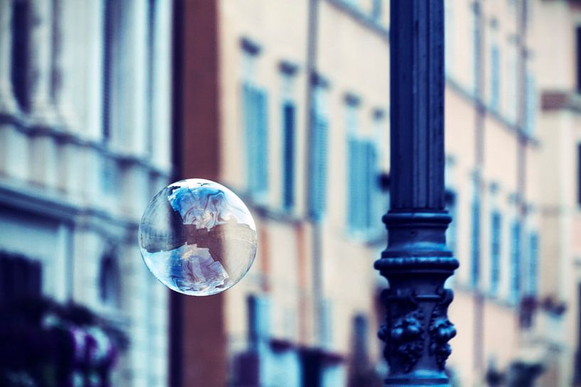 bubble explores the world by Richard Driessen