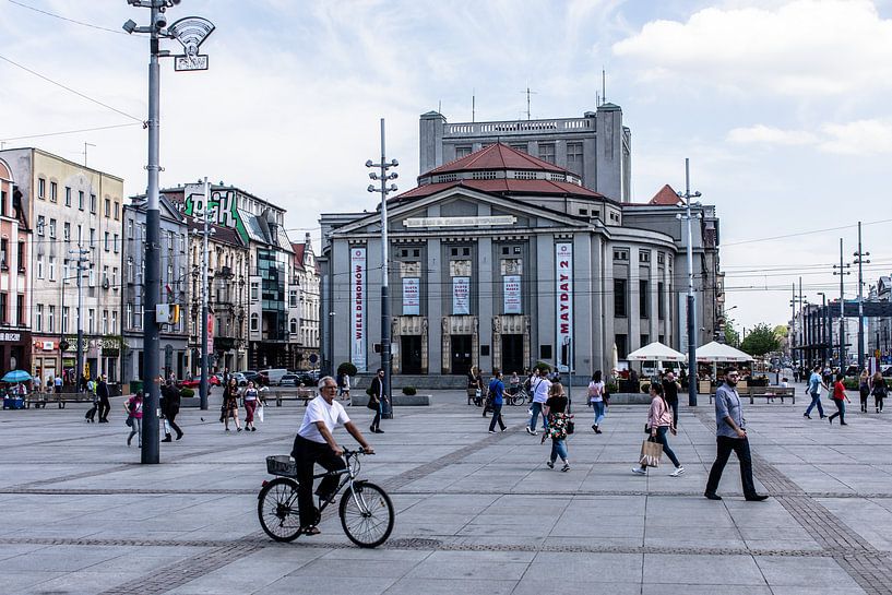 Schlesisches Theater auf Rynek in Katowice von Eric van Nieuwland