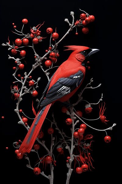 Bully in Rot und Schwarz von Karina Brouwer