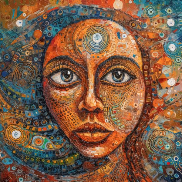 Visage de femme surréaliste par Bert Nijholt