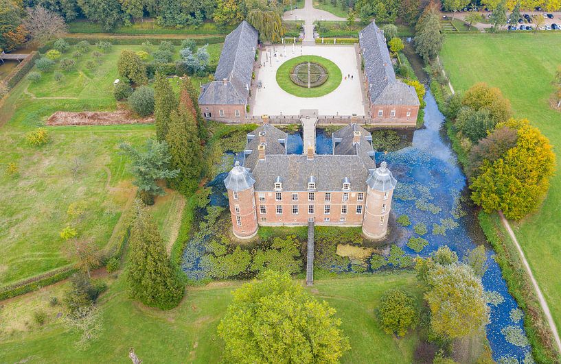 Photo d'Arial du château de Slangenburg près de Doetinchem par Jeroen Kleiberg