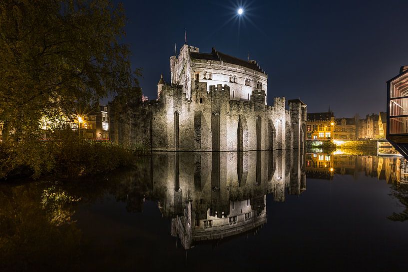 Die Burg Grafenstein in Gent von MS Fotografie | Marc van der Stelt