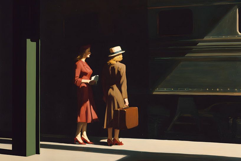 Adieux sur le quai de la gare par Skyfall