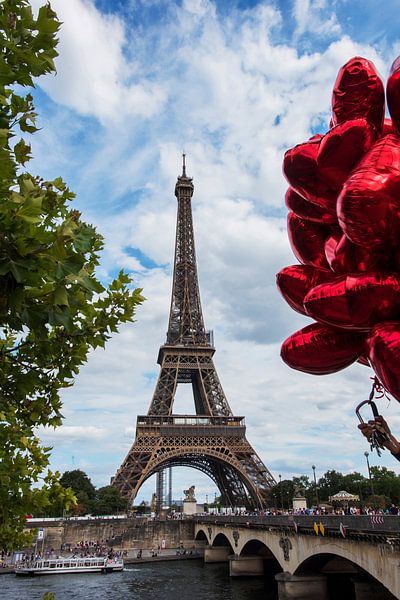 Der romantische Eiffelturm in Paris von Blond Beeld