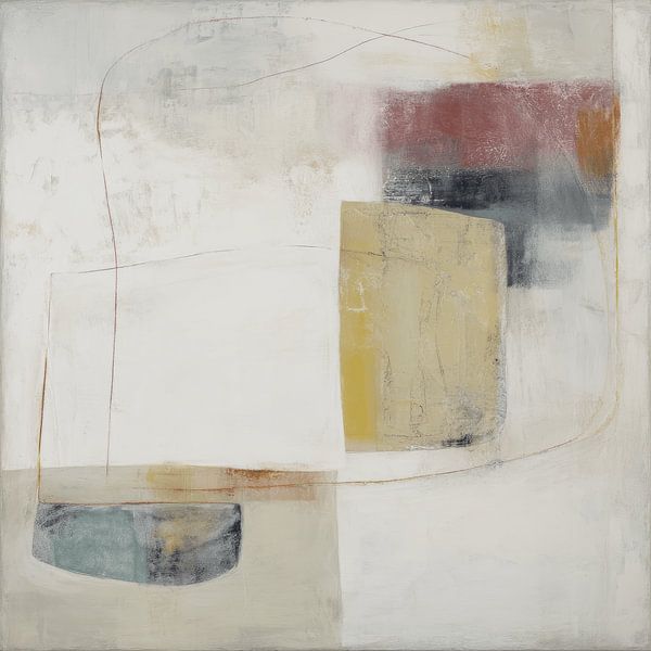 Abstrakte Komposition im japanischen Stil von Japandi Art Studio