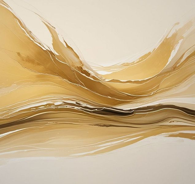 dancing golden painting. by J.a Dijkstra