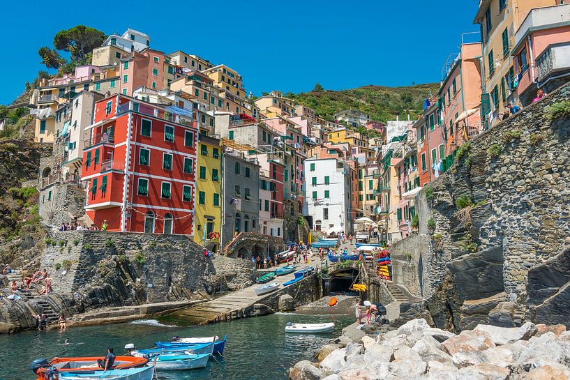 Riomaggiore, Cinque Terre, Italie par Richard van der Woude
