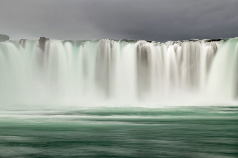 The Godafoss, waterfall of the gods in northern Iceland by Gerry van Roosmalen