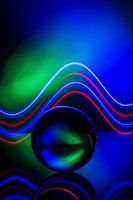 Glaskugel mit Lichteffekt