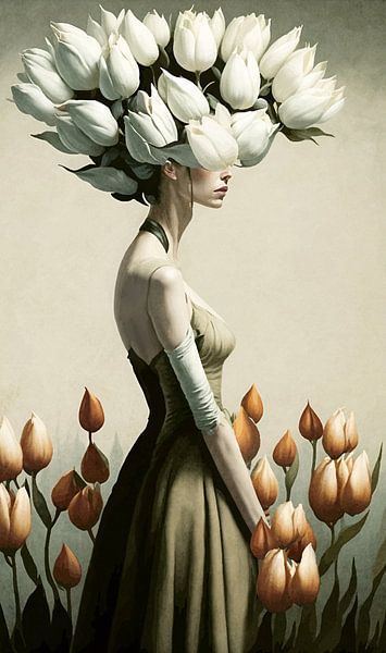 Femme tulipe par Mirjam Duizendstra