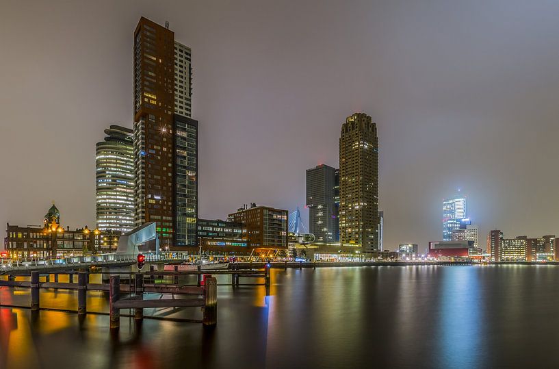 Ligne d'horizon de Rotterdam par MS Fotografie | Marc van der Stelt