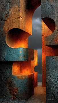 abstrakte Formen und Texturen