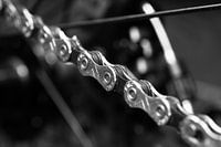 Vélo de course en noir et blanc