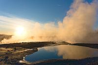 Fumes from the geyser