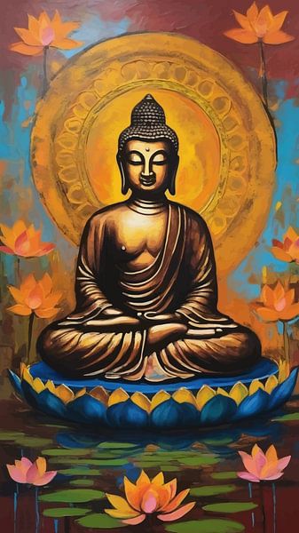 Buddha / Boeddha Abstract by MIROKKU