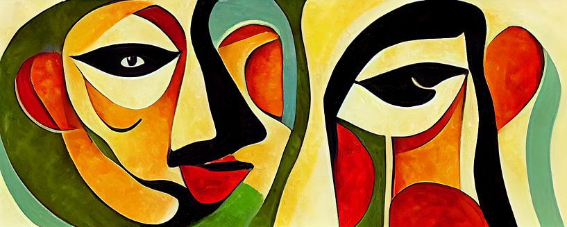 Abstract faces by Bert Nijholt