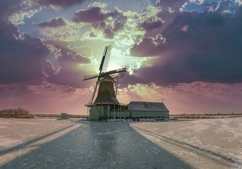 Molen Het Prinsenhof, Westzaan, Noord-Holland van Rene van der Meer