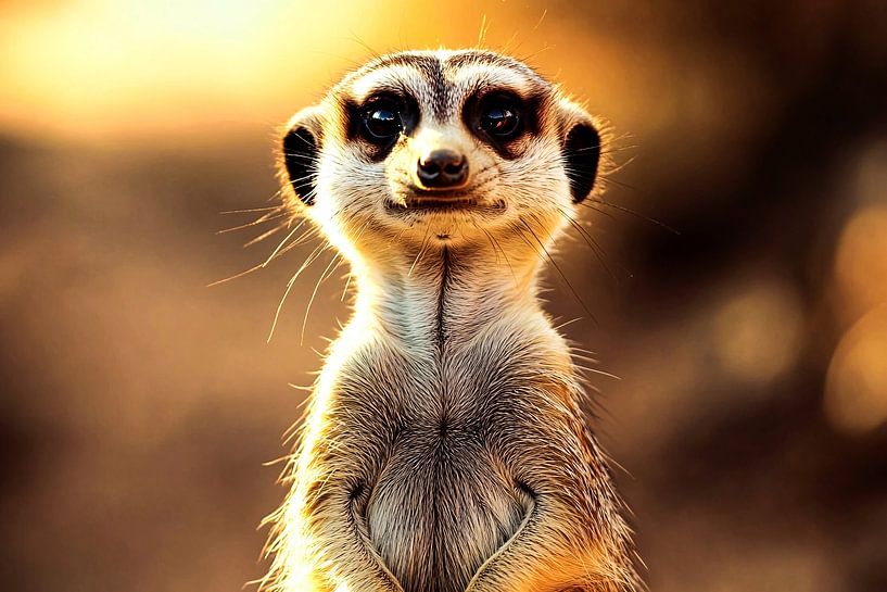 Singe curieux à la lumière du soleil par Art & Soul Creations