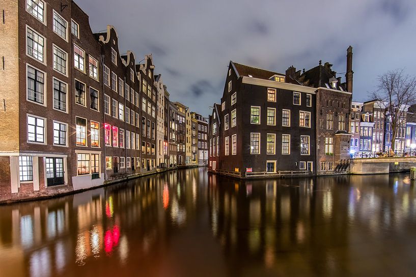 To the beautifully lit Amsterdam canals! by Peter Haastrecht, van