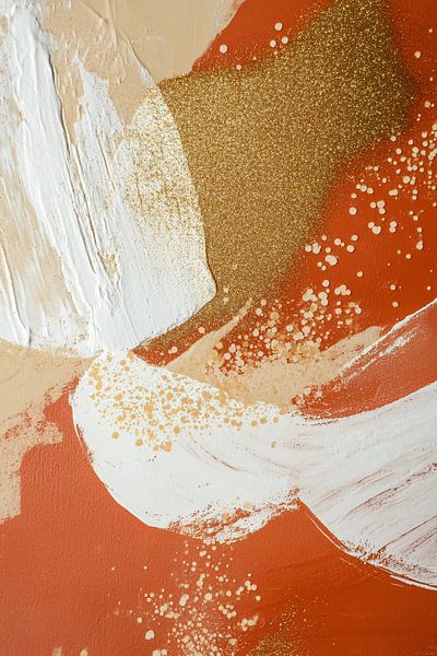 Texture abstraite avec des couleurs terracotta par Imperial Art House