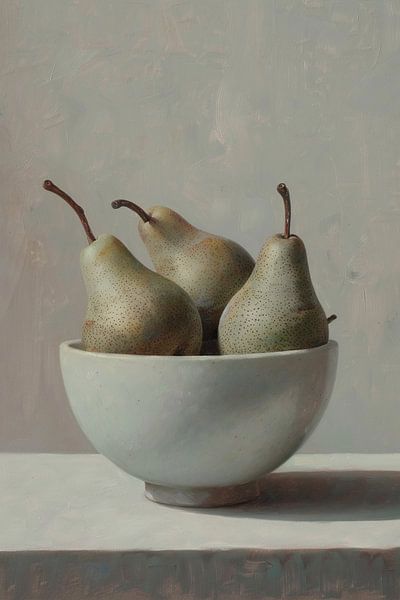 Birnenstillleben | Stille Freude am Nachmittag von Kunst Laune