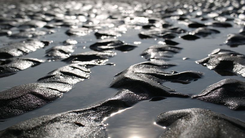 Die Struktur des Strandes von Loorsin
