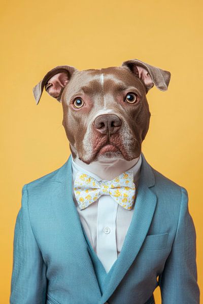 American Staffordshire Terrier by Poster Art Shop