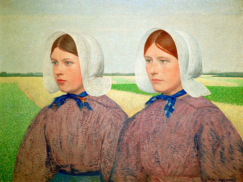 These Emperor girls wear the isabee, a canopy hat by Atelier Liesjes