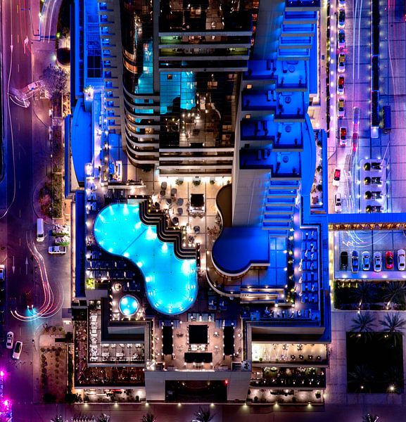 Purple and blue pool by Rene Siebring