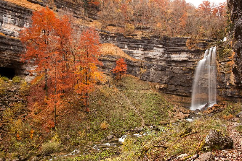 Cascade du Hérisson - Le Grand Saut - Jura - Frankreich von Louis-Thibaud Chambon