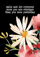 Be Stronger - Motivierender Spruch & Positives Denken
