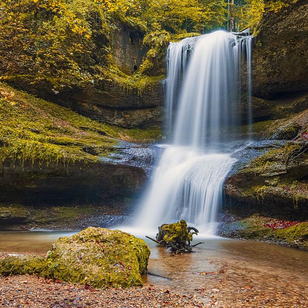 Hasenreuter Wasserfall, Scheidegg, Allgäu, Bayern, Deutschland von Henk Meijer Photography