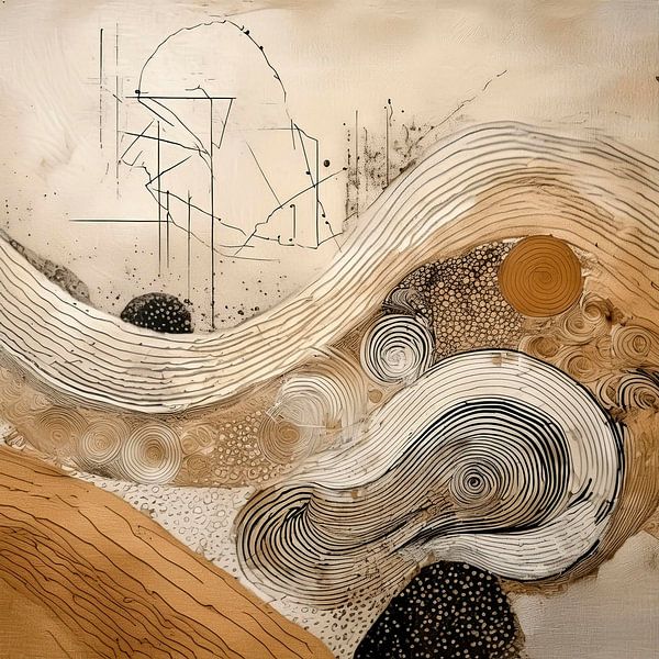 Wabi Sabi art - 5 by Studio Pieternel