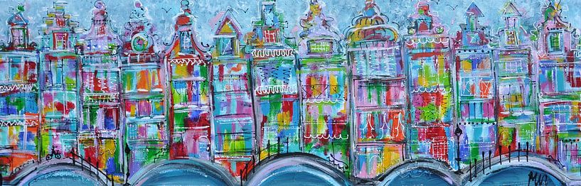Canals of Amsterdam by Kunstenares Mir M. Kolkman van der Klip