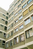 Modern block of flats in budapest in eastern europe