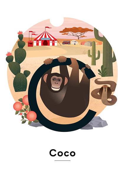 Coco name poster by Hannah Barrow