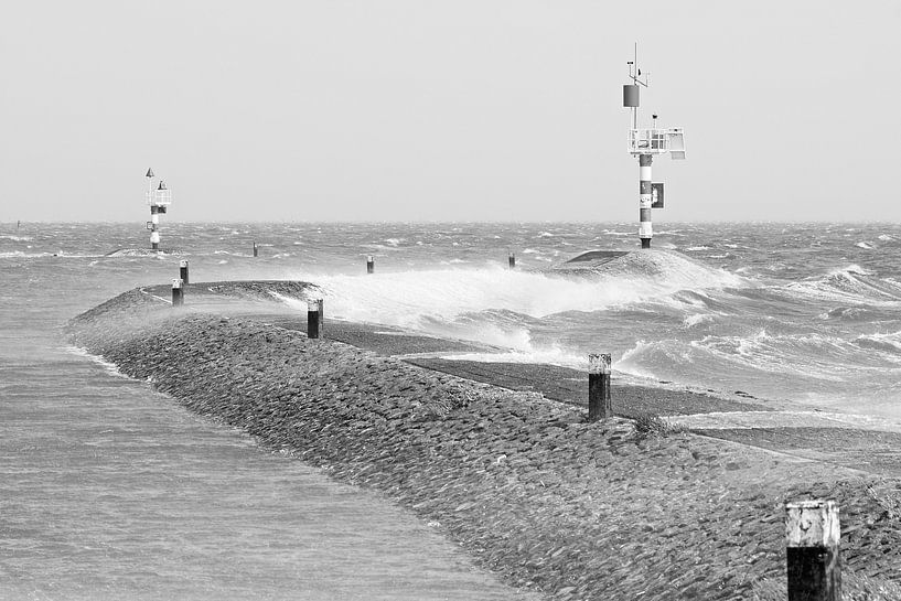 Mer des Wadden rugueuse par Albert Wester Terschelling Photography