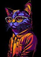 Cat pop art