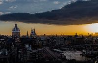 St. Nicholas Kirche während des Sonnenuntergangs