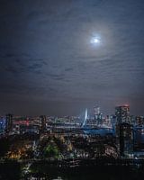 Moonlight over Rotterdam - The City Shines