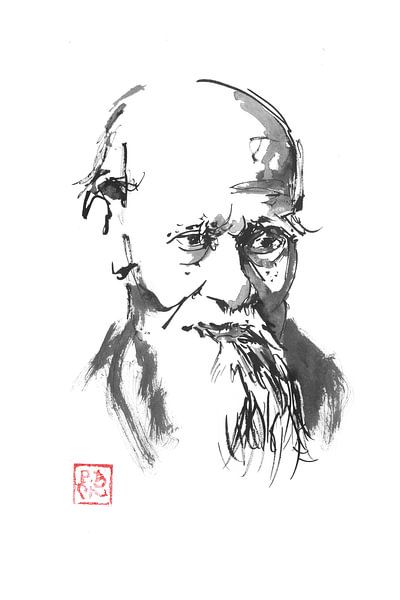 o sensei portrait 02 by Péchane Sumie